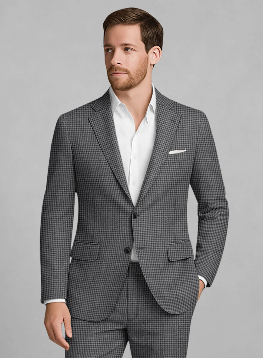 Italian Linen Lupesco Houndstooth Jacket - Image 2