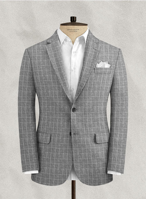 Italian Linen Lusso Black Suit - Image 3