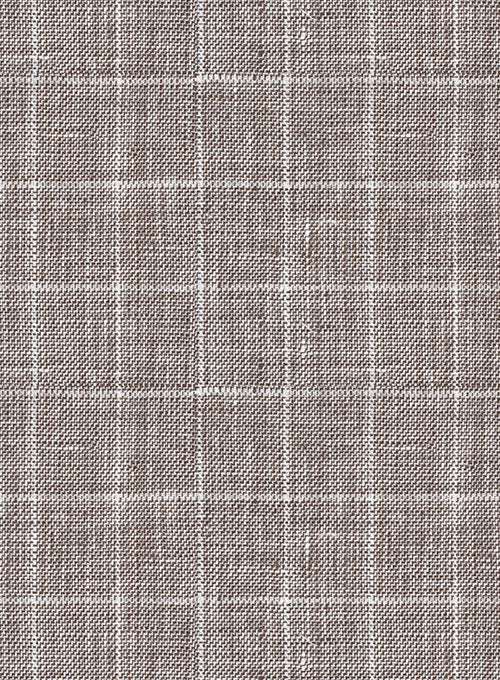 Italian Linen Lusso Brown Jacket - Image 2