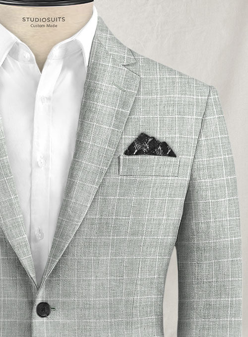Italian Linen Lusso Gray Suit - Image 4