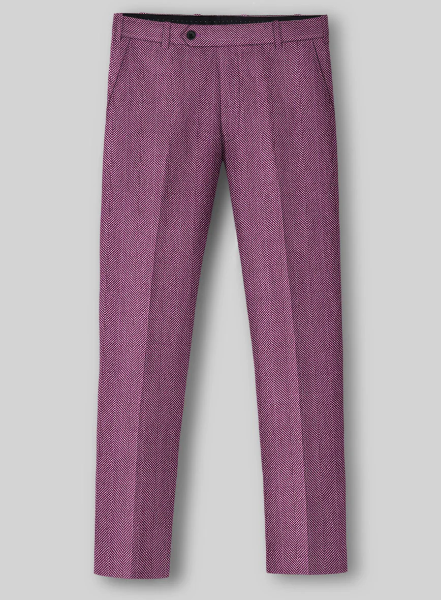 Italian Linen Marenzio Herringbone Suit - Image 4