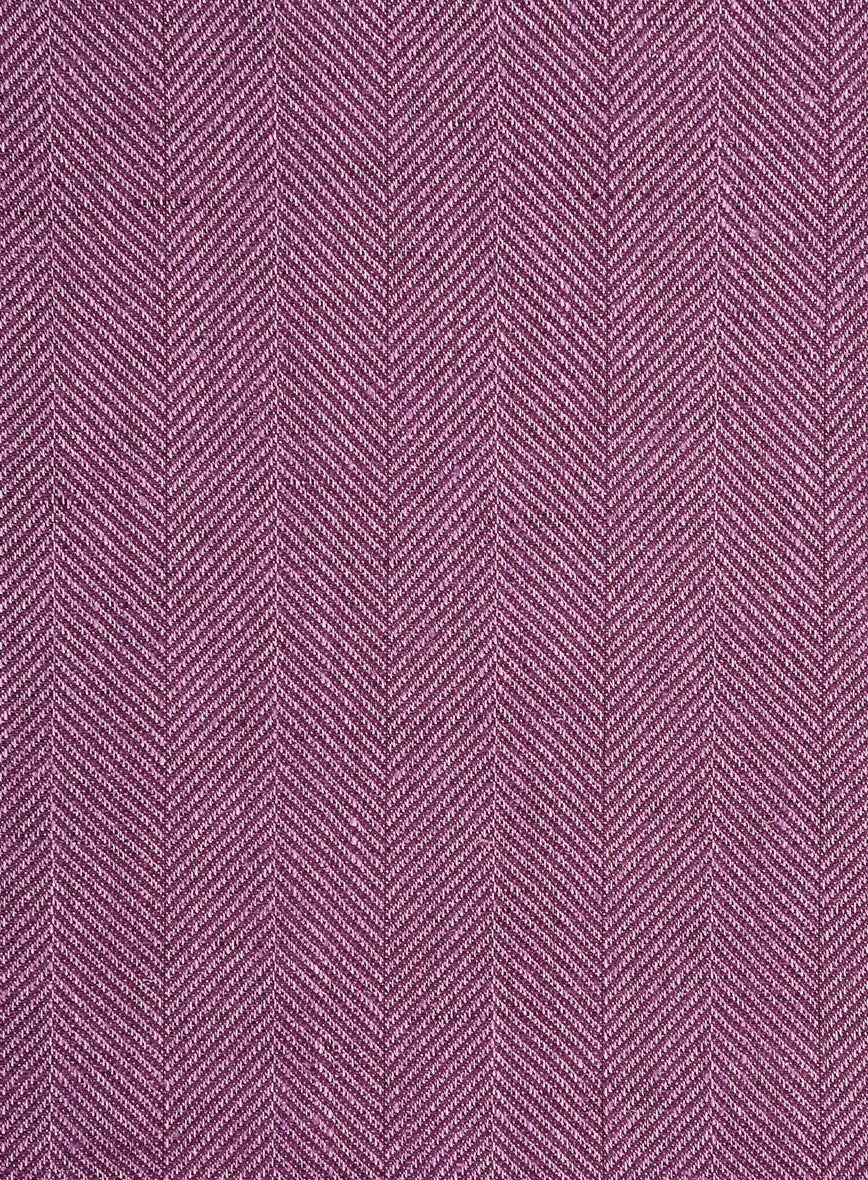 Italian Linen Marenzio Herringbone Suit - Image 5