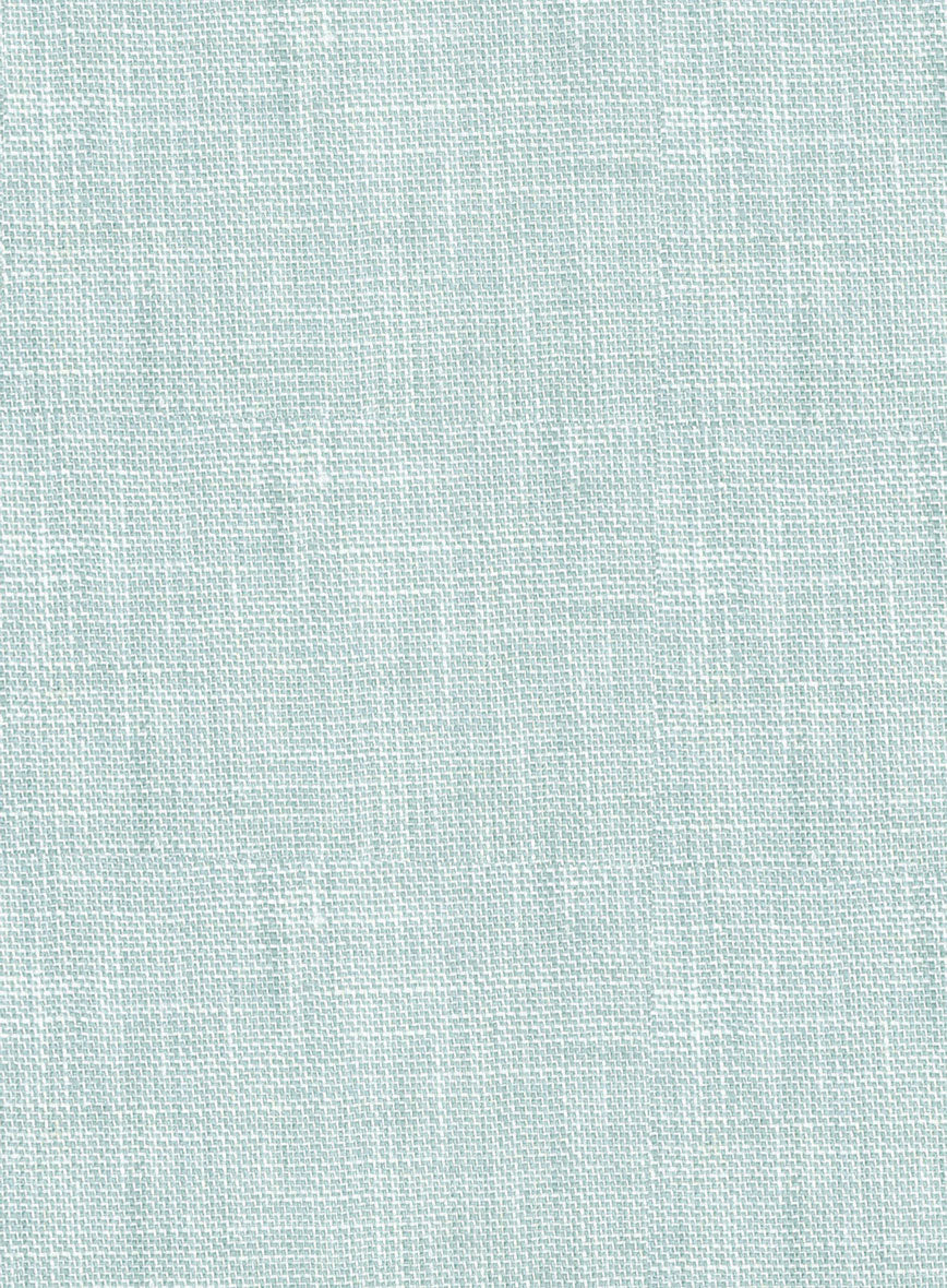 Italian Linen Mint Green Shorts - Image 5