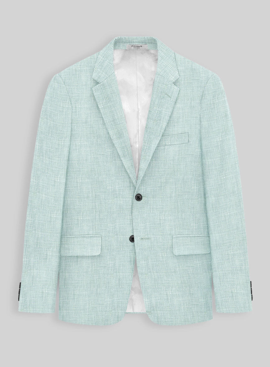 Italian Linen Mint Green Suit - Image 4