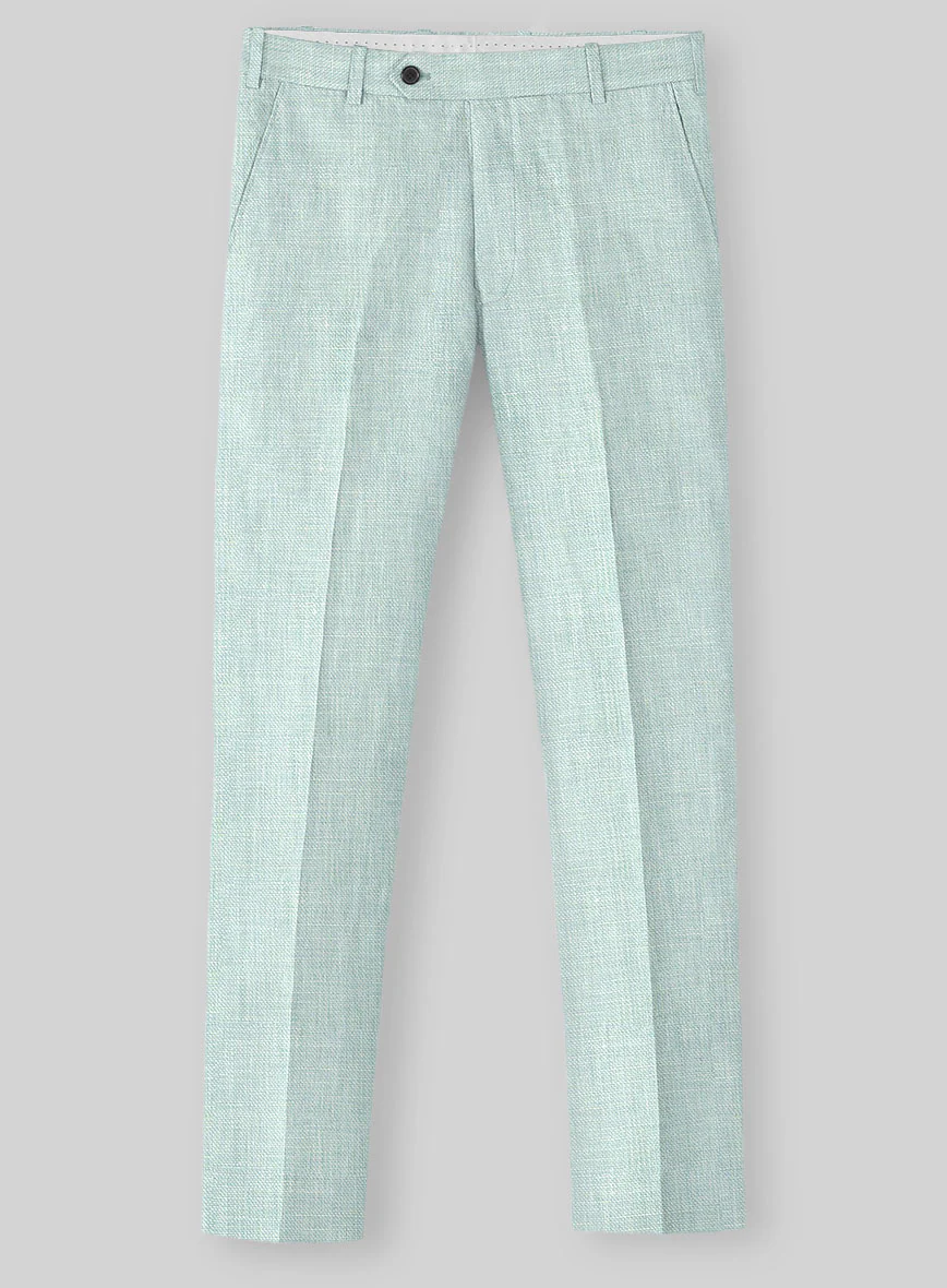 Italian Linen Mint Green Suit - Image 5