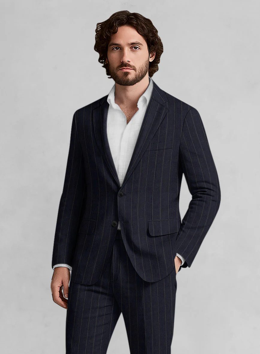 Italian Linen Naviero Stripe Jacket - Image 2