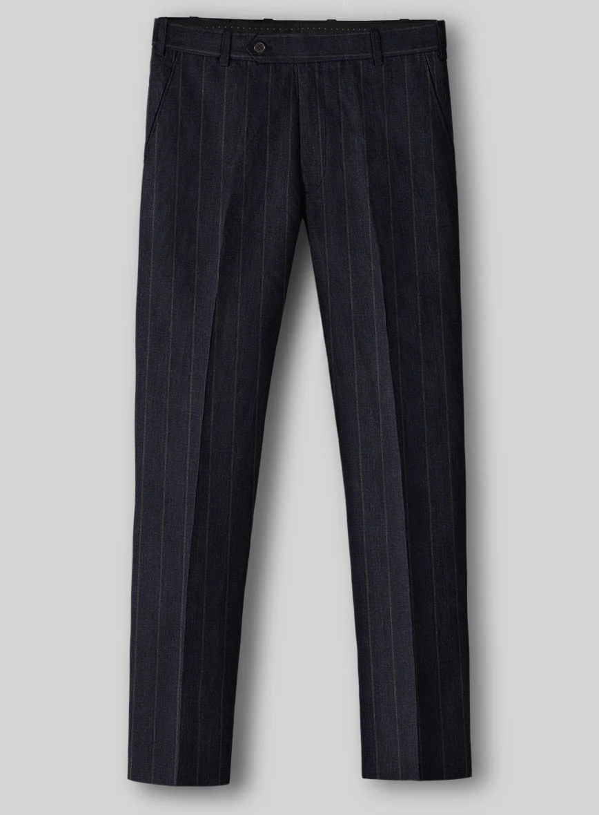 Italian Linen Naviero Stripe Pants - Image 2
