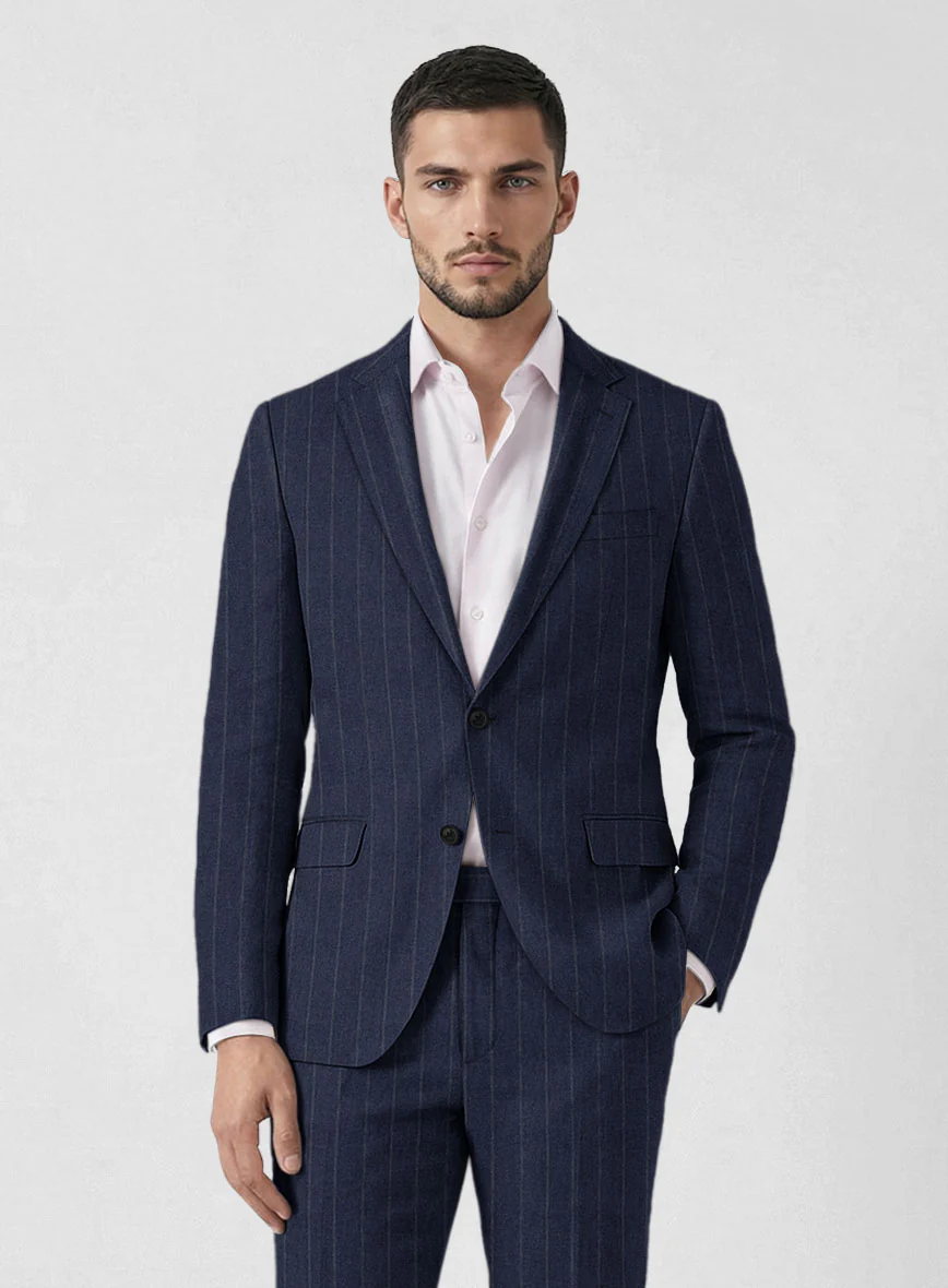 Italian Linen Navisto Stripe Jacket - Image 2