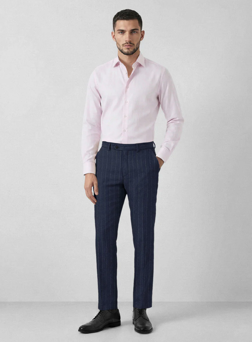 Italian Linen Navisto Stripe Pants - Image 3
