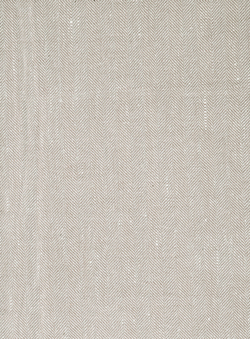 Italian Linen Nebbia Herringbone Suit - Image 7