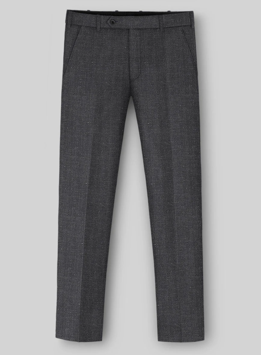 Italian Linen Nottegno Herringbone Pants - Image 2