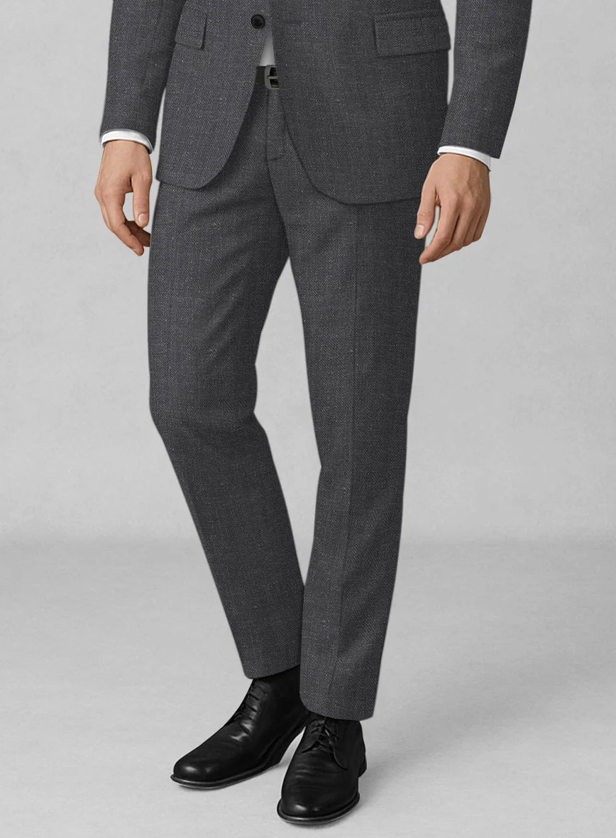 Italian Linen Nottegno Herringbone Suit - Image 5