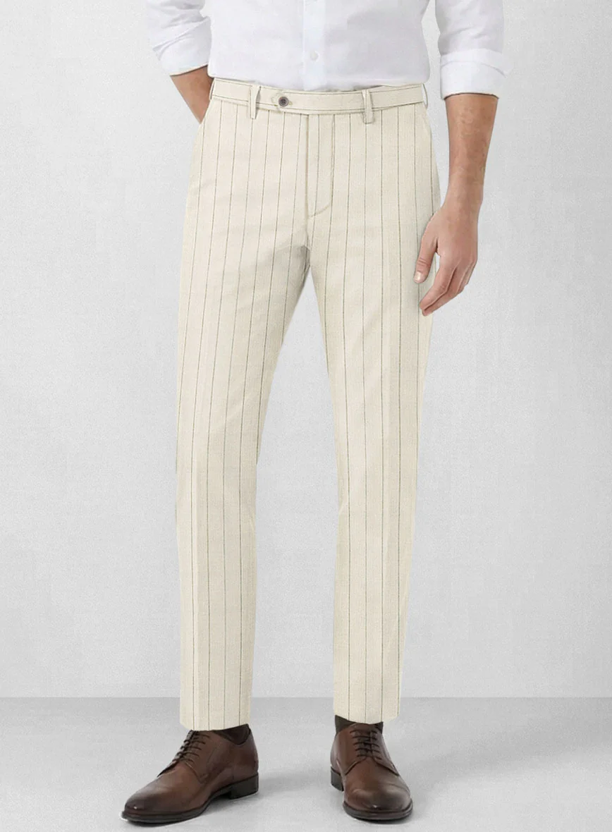 Italian Linen Olissaro Stripe Suit - Image 5