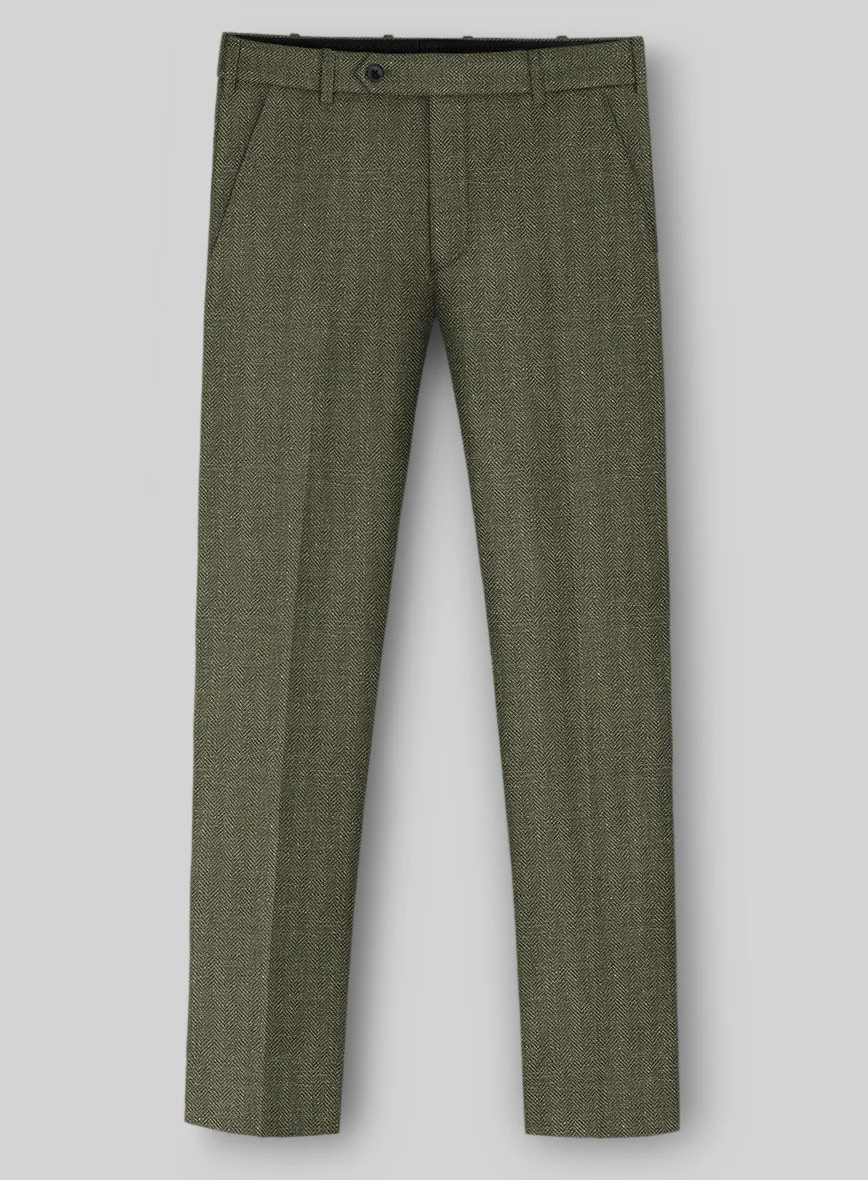 Italian Linen Olivano Herringbone Suit - Image 4