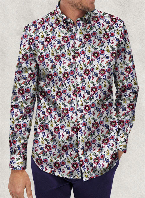 Italian Linen Olivez Shirt - Image 2