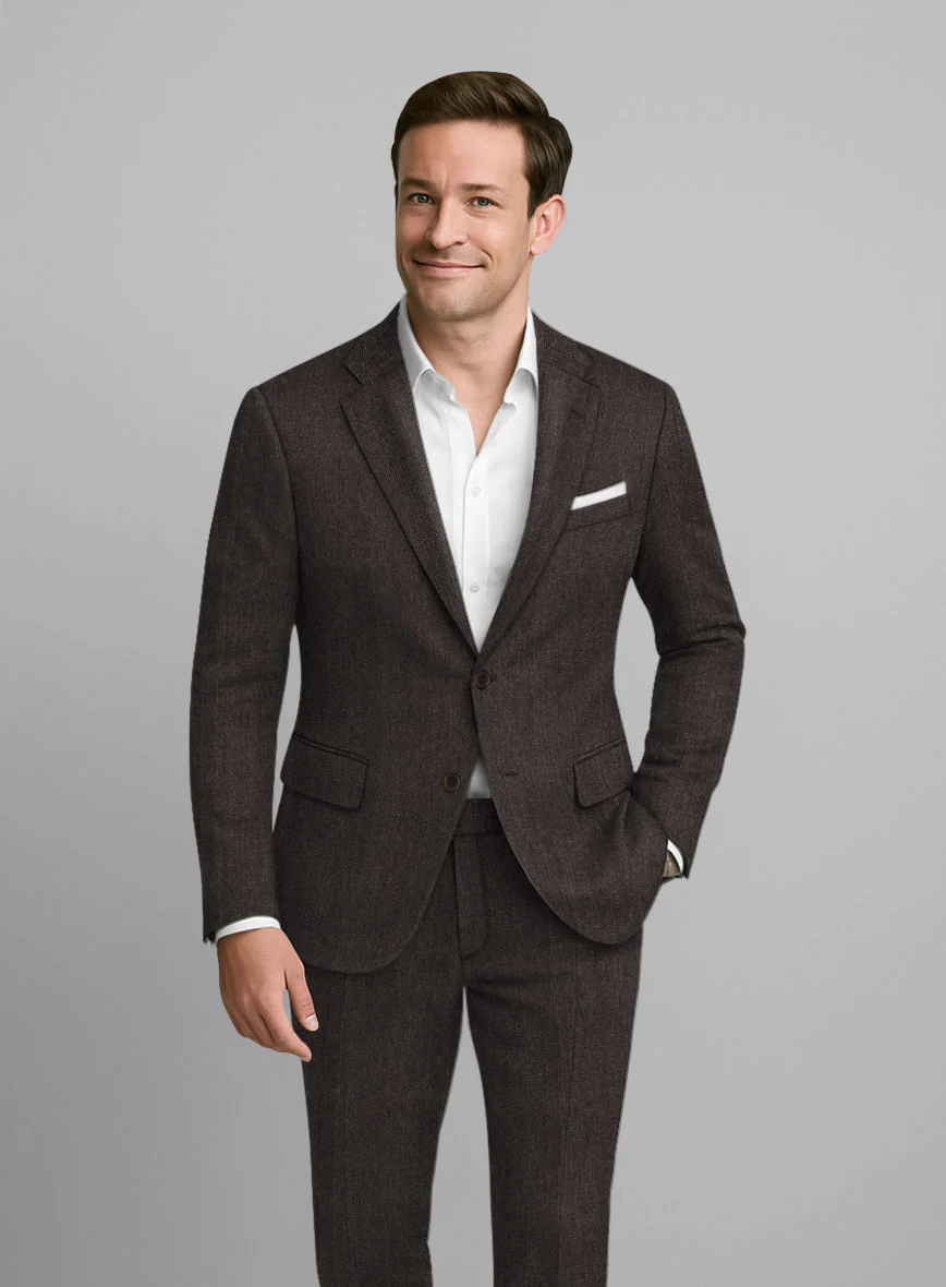 Italian Linen Ombro Herringbone Jacket - Image 2