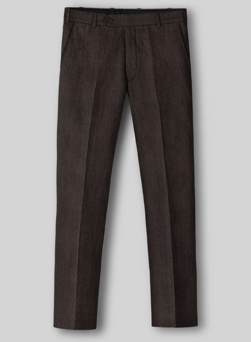 Italian Linen Ombro Herringbone Pants - Image 2