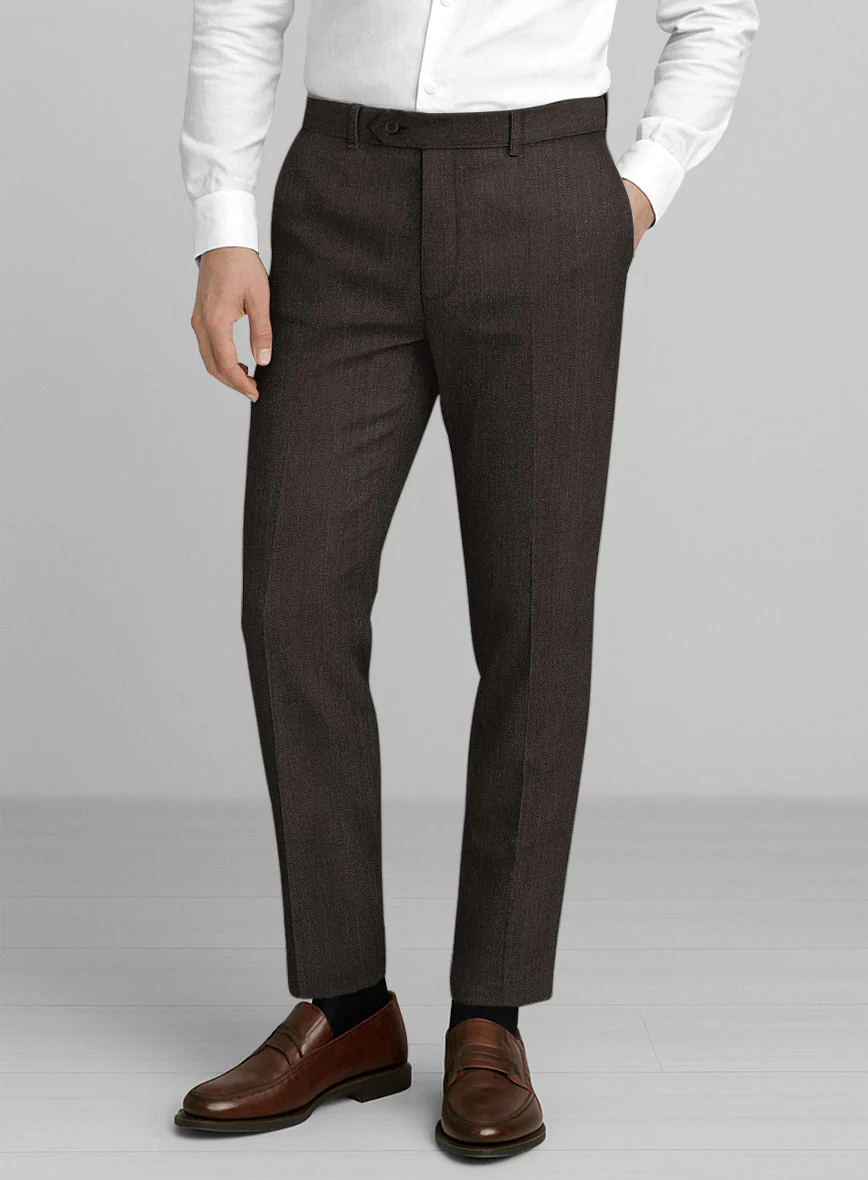 Italian Linen Ombro Herringbone Suit - Image 5