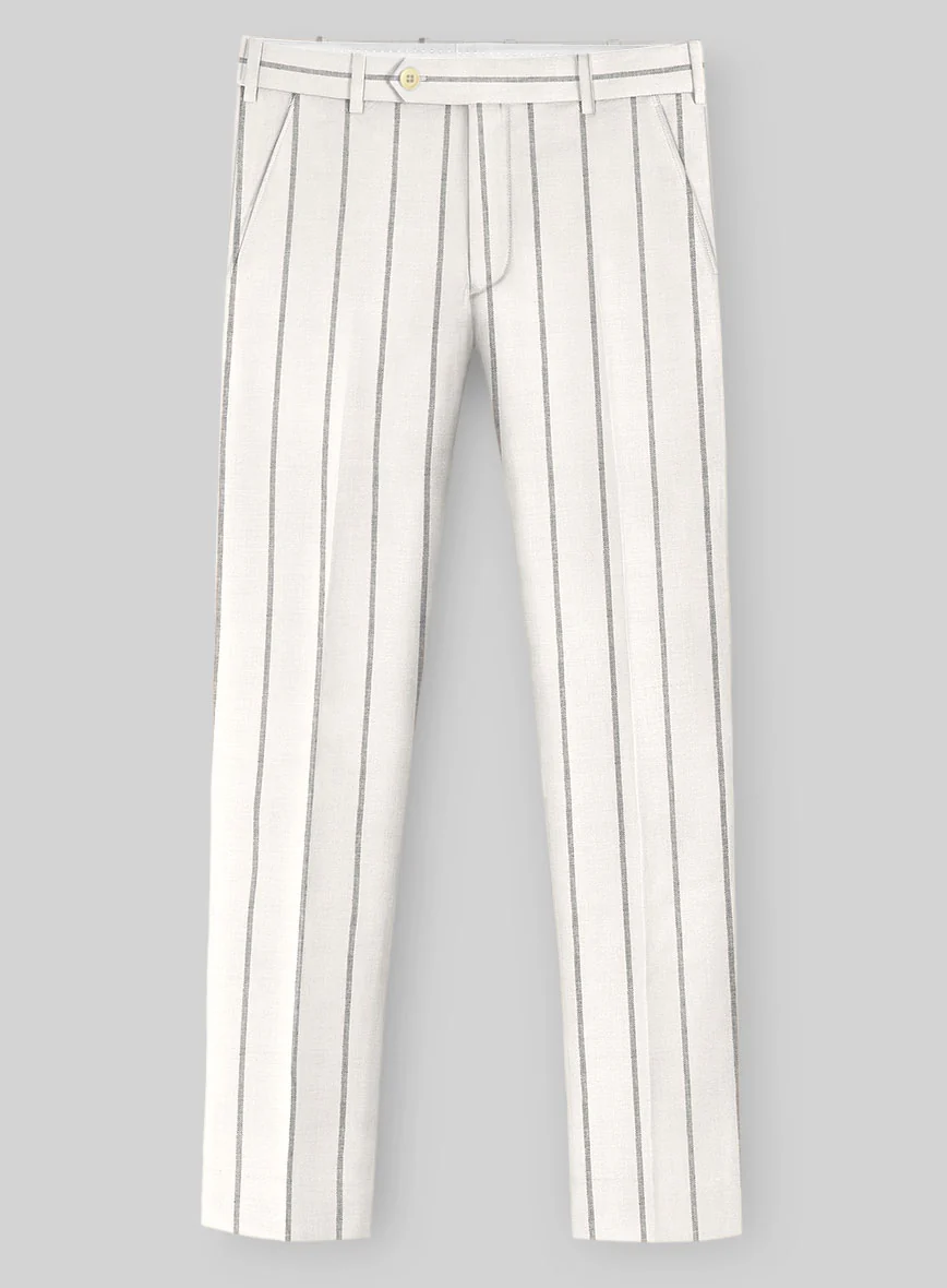 Italian Linen Pinetto Stripe Pants - Image 2