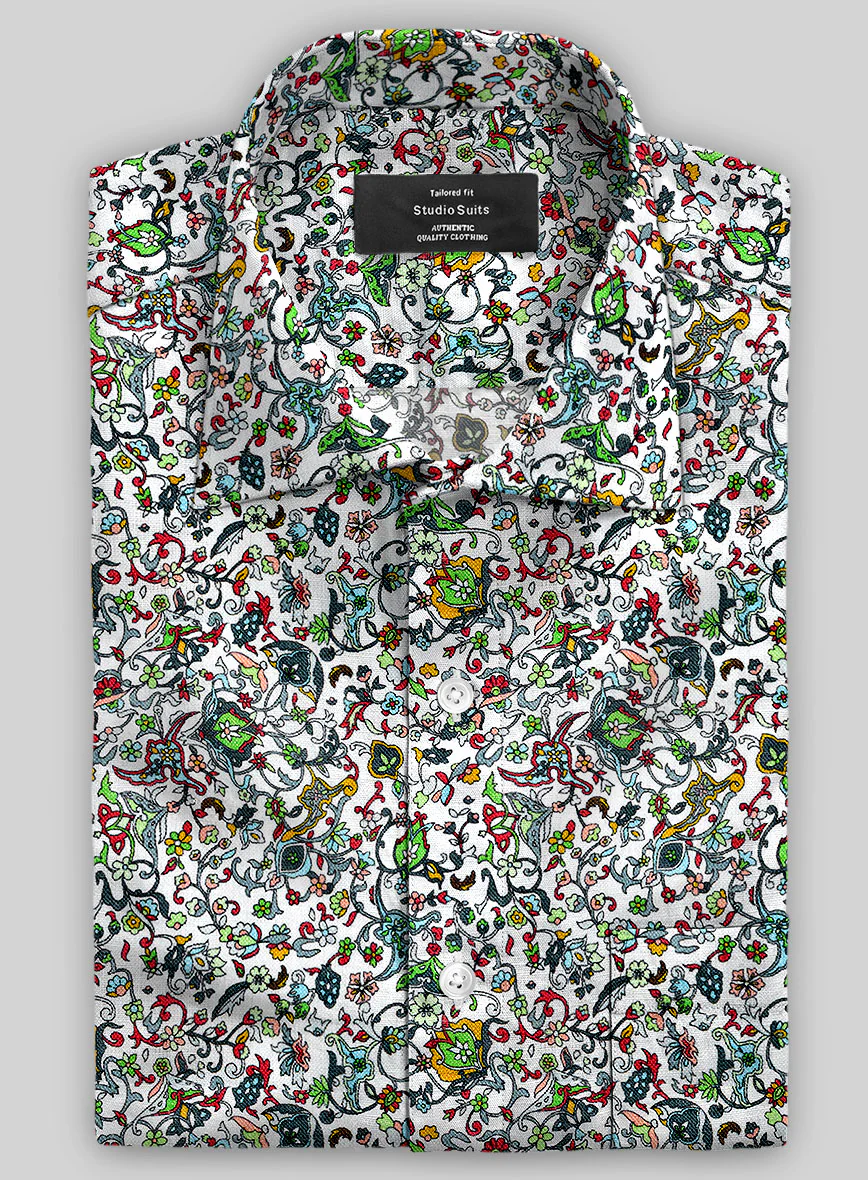 Italian Linen Pirsto Shirt - Image 2