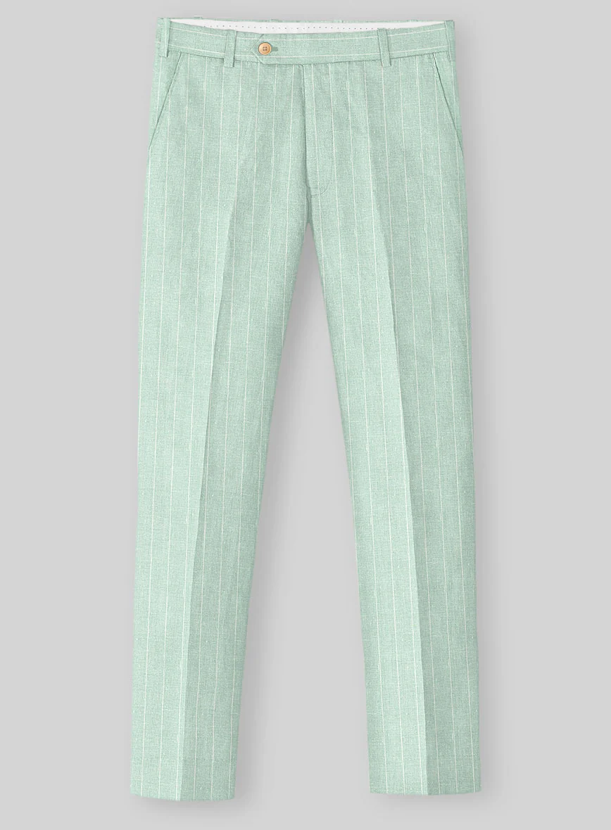 Italian Linen Pistano Stripe Suit - Image 4