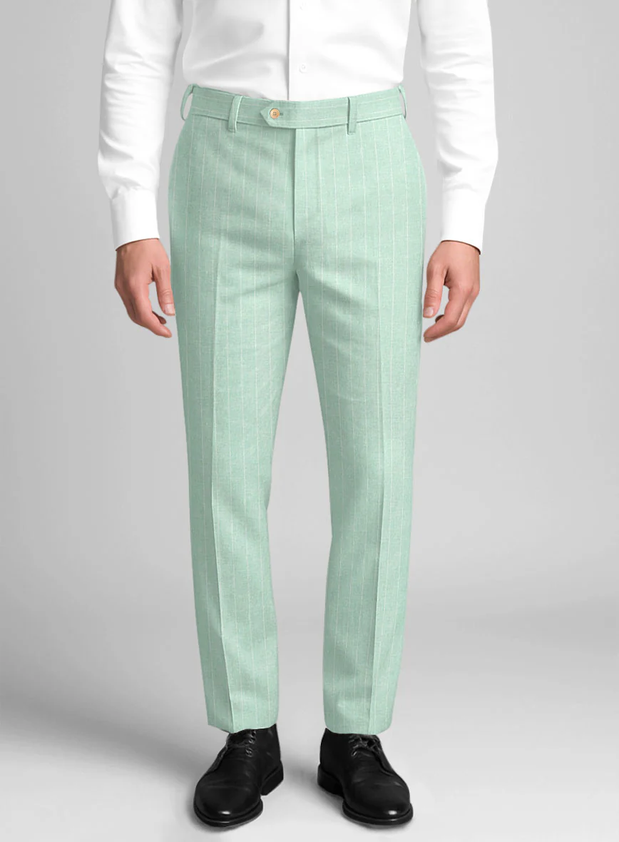 Italian Linen Pistano Stripe Suit - Image 5