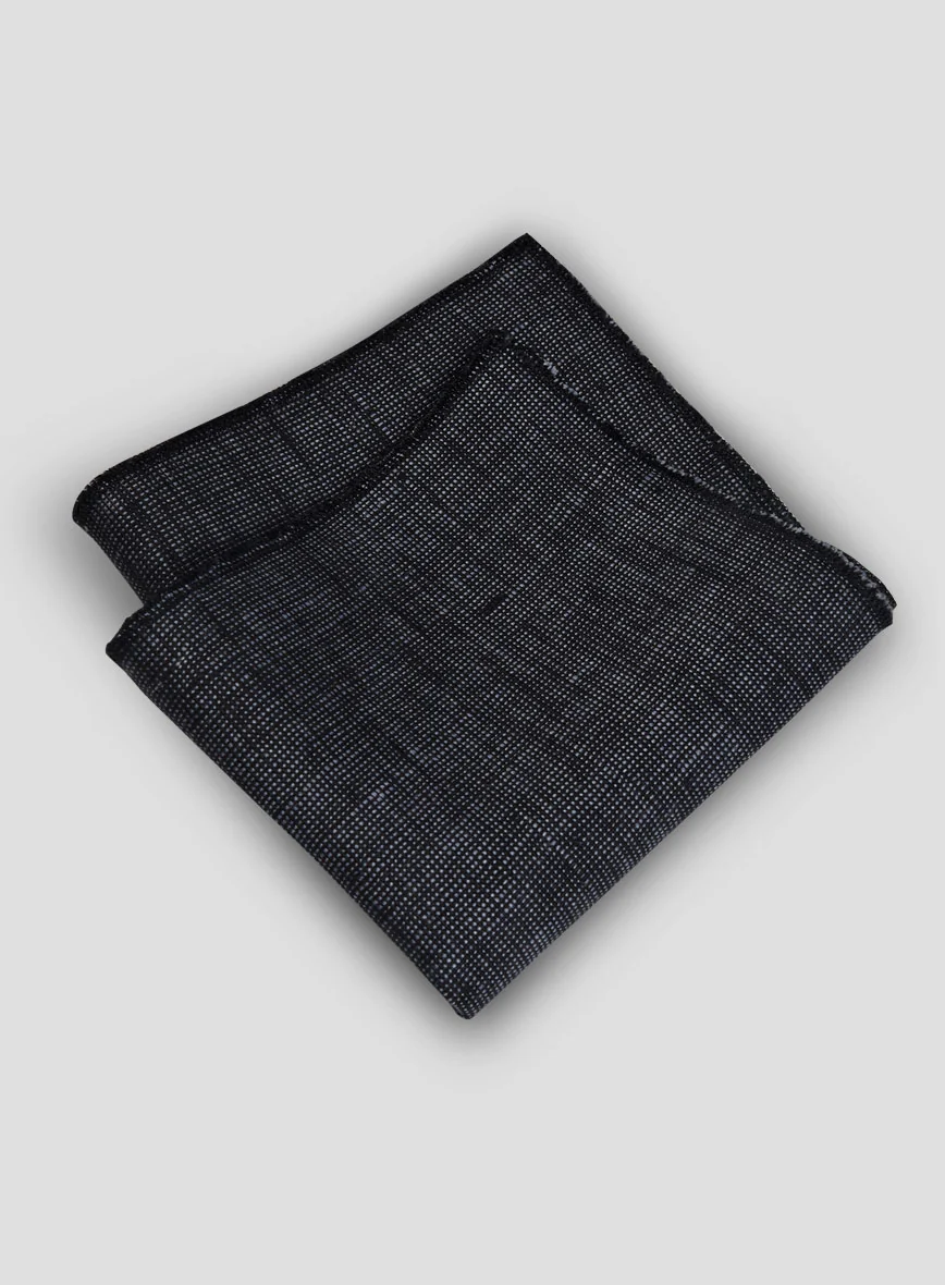 Italian Linen Pocket Square - Blu