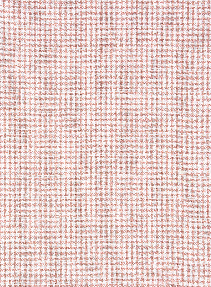 Italian Linen Rubino Houndstooth Suit - Image 7
