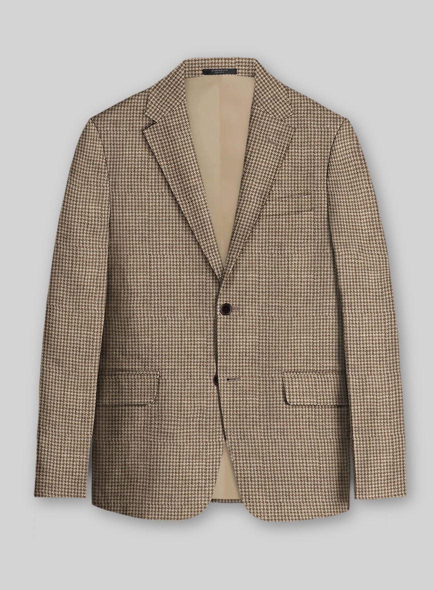 Italian Linen Ruggino Houndstooth Suit - Image 2