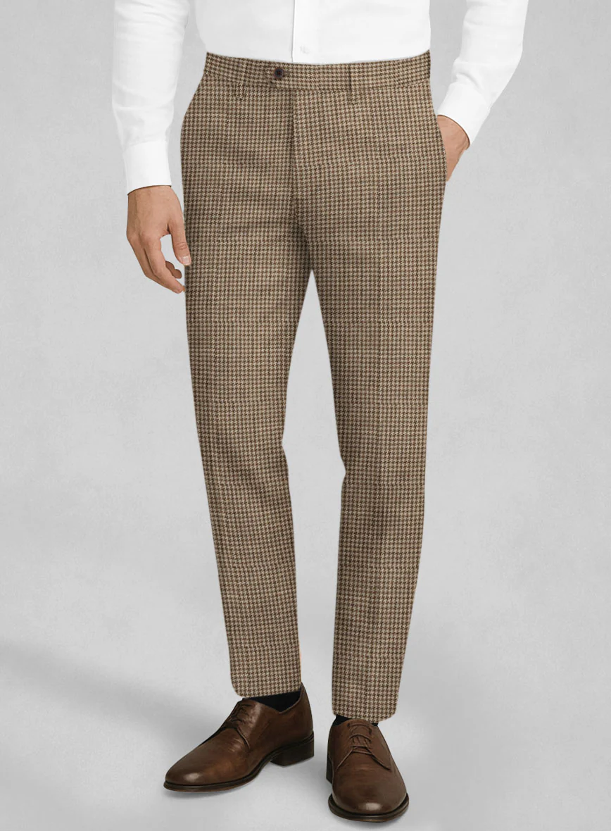 Italian Linen Ruggino Houndstooth Suit - Image 5