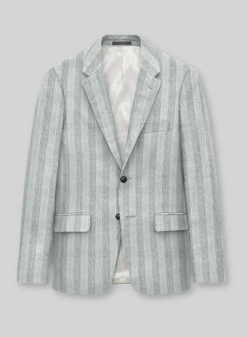 Italian Linen Scisto Basket Weave Suit - Image 2