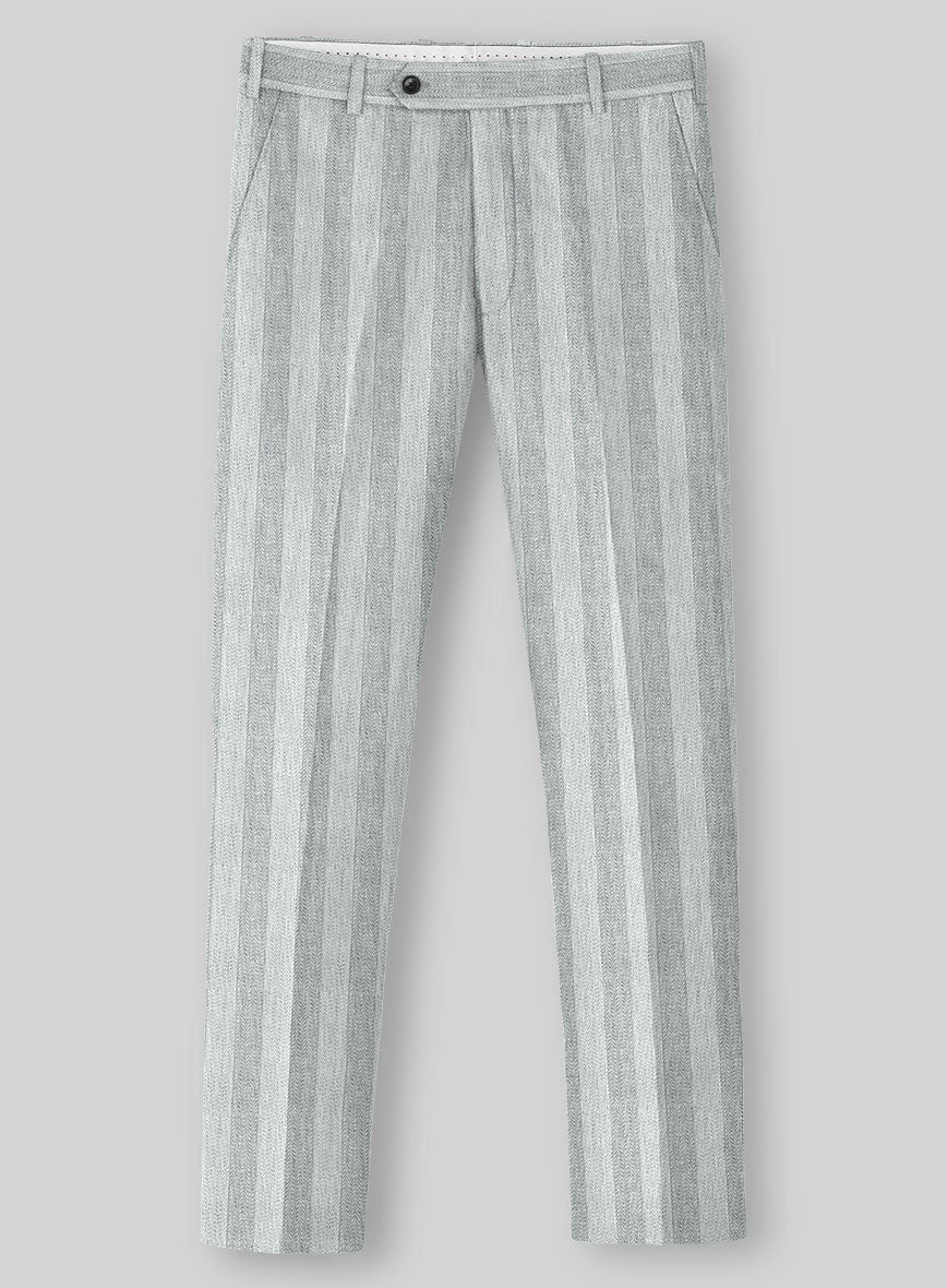 Italian Linen Scisto Basket Weave Pants - Image 2