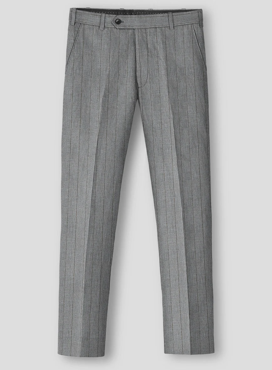 Italian Linen Seravio Stripe Pants - Image 2