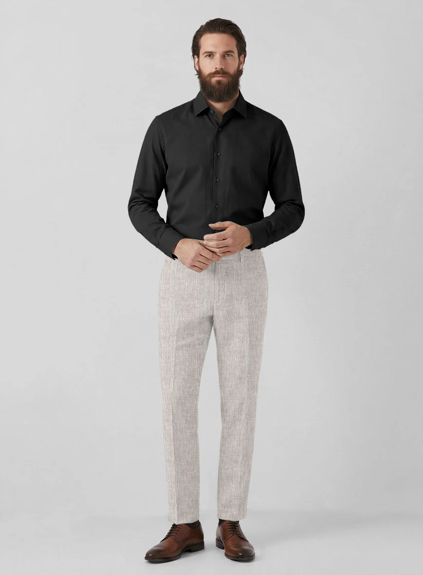 Italian Linen Silk Elcino Pants - Image 3
