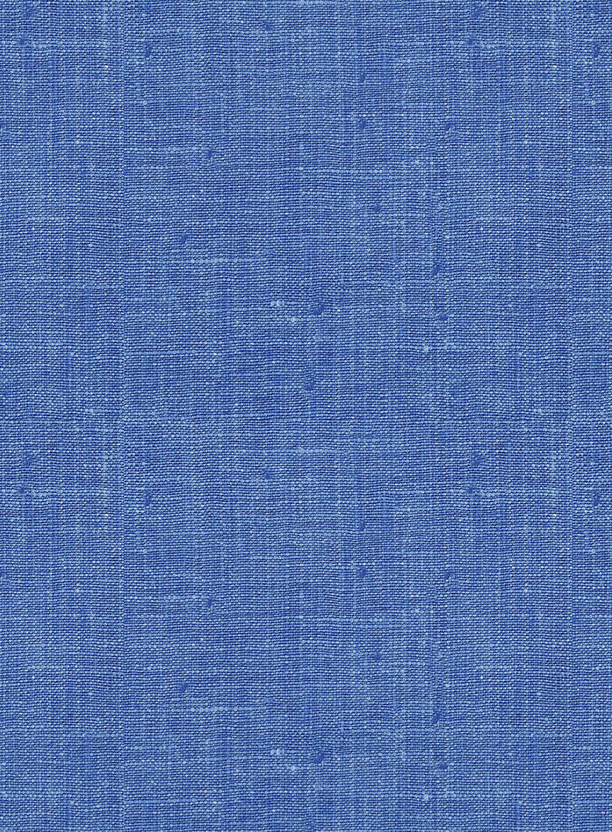 Italian Linen Smoked Blue Suit - Image 7
