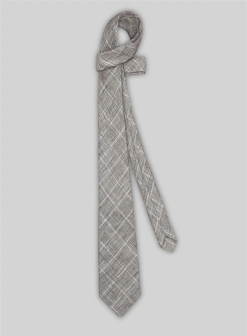 Italian Linen Tie - Lusso Brown - Image 2