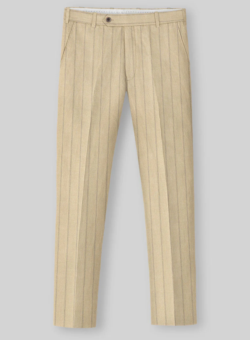 Italian Linen Tuscany Stripe Suit - Image 4
