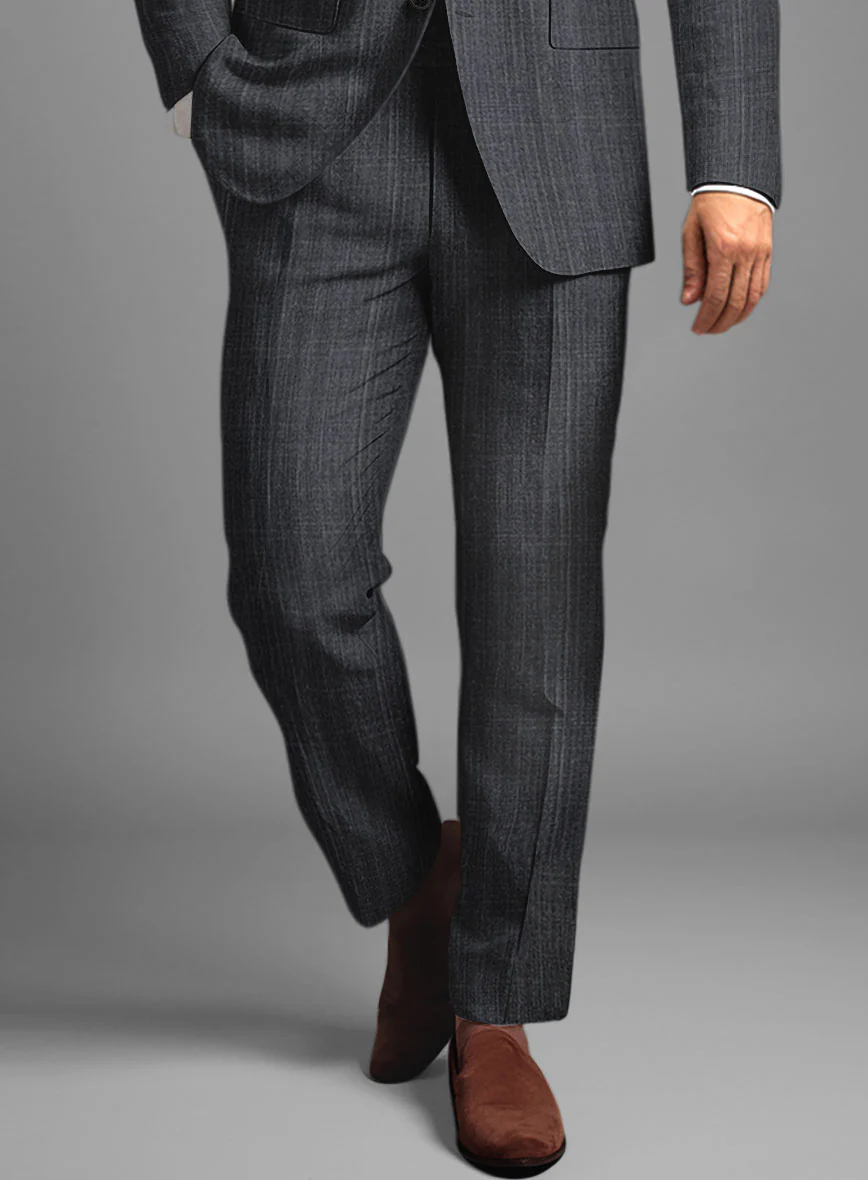 Italian Linen Twilight Dark Blue Pants - Image 2