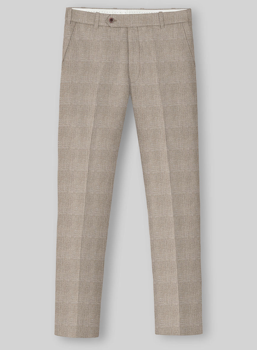 Italian Linen Vittorio Check Pants - Image 2