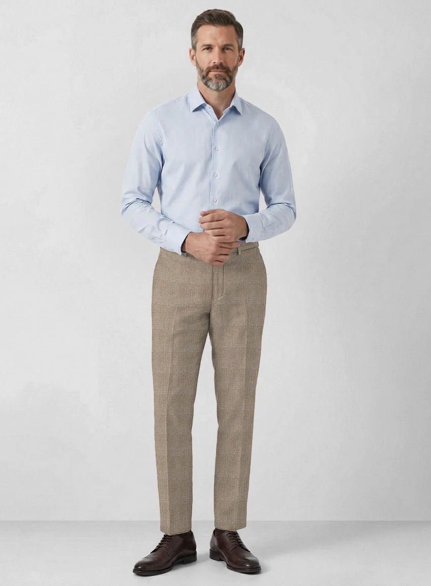Italian Linen Vittorio Check Pants - Image 3