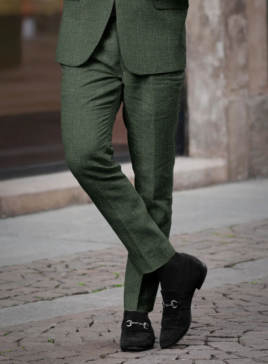 Italian Linen Willow Green Suit - Image 6