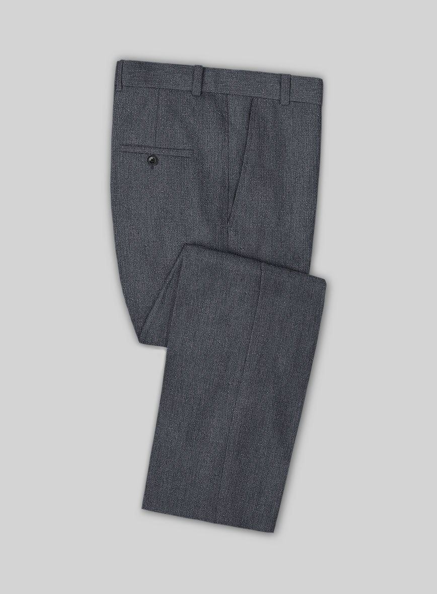 Italian Linen Zod Blue Suit - Image 5