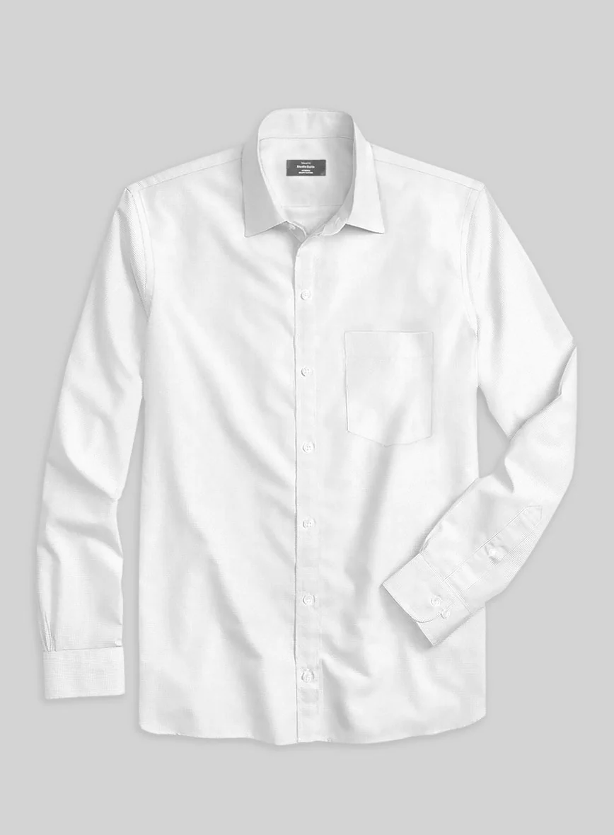 Italian Lombardo Braid White Shirt - Image 3