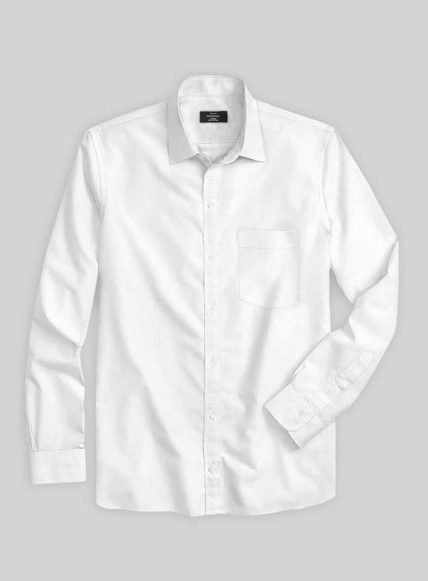 Italian Lombardo Fine White Shirt - Image 3