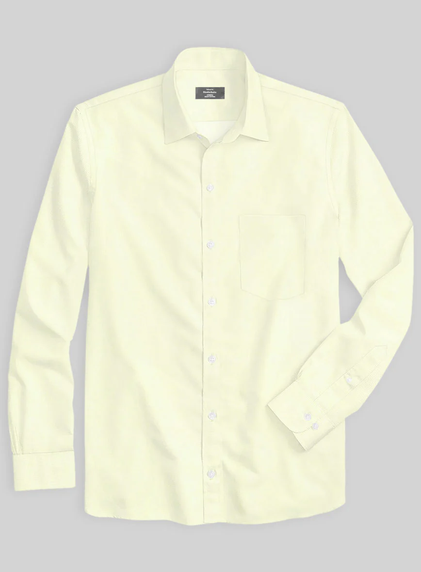Italian Lombardo Light Yellow Shirt - Image 2