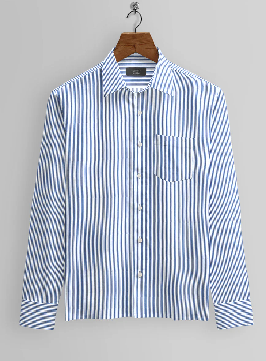 Italian Lombardo Mini Celestial Blue Stripes - Image 2