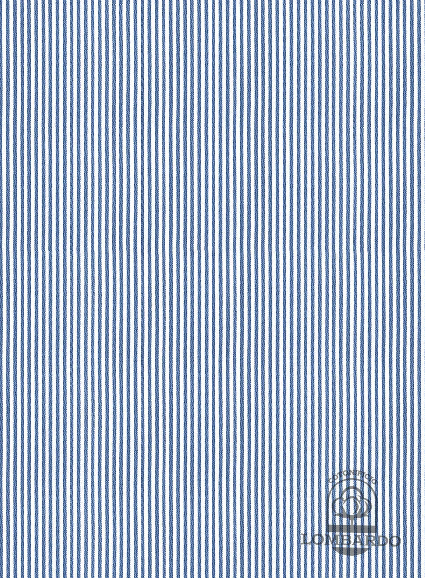 Italian Lombardo Mini Celestial Blue Stripes - Image 3