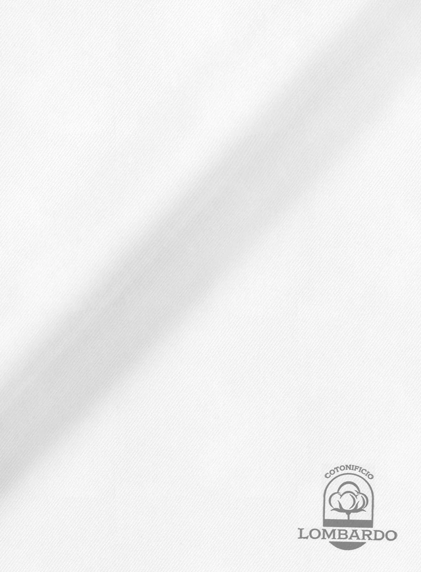 Italian Lombardo Procelain White Shirt - Image 3