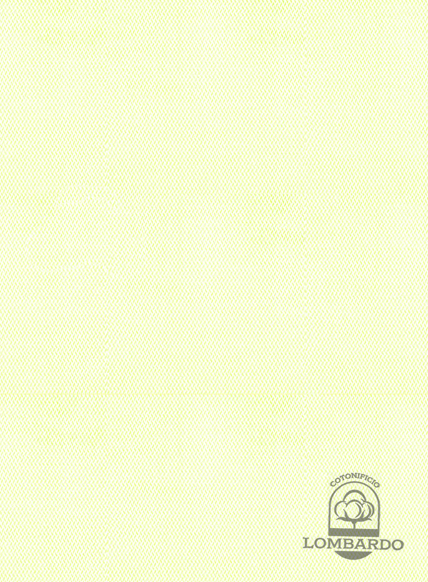 Italian Lombardo Rib Lemon Yellow Shirt - Image 3