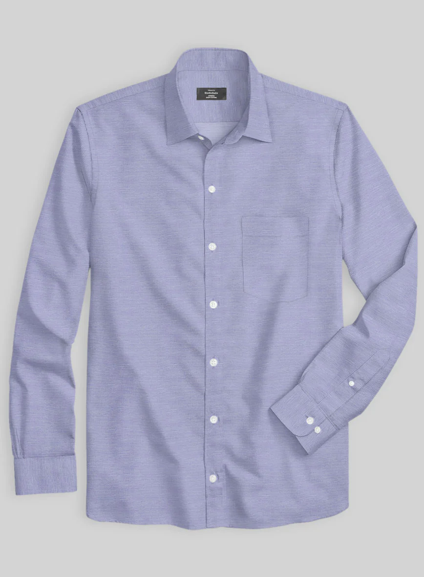 Italian Lombardo Royal Blue Shirt - Image 2